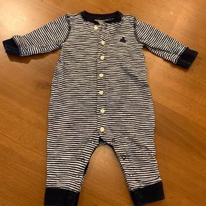 Baby Gap, 3-6 month Navy & White striped one piece